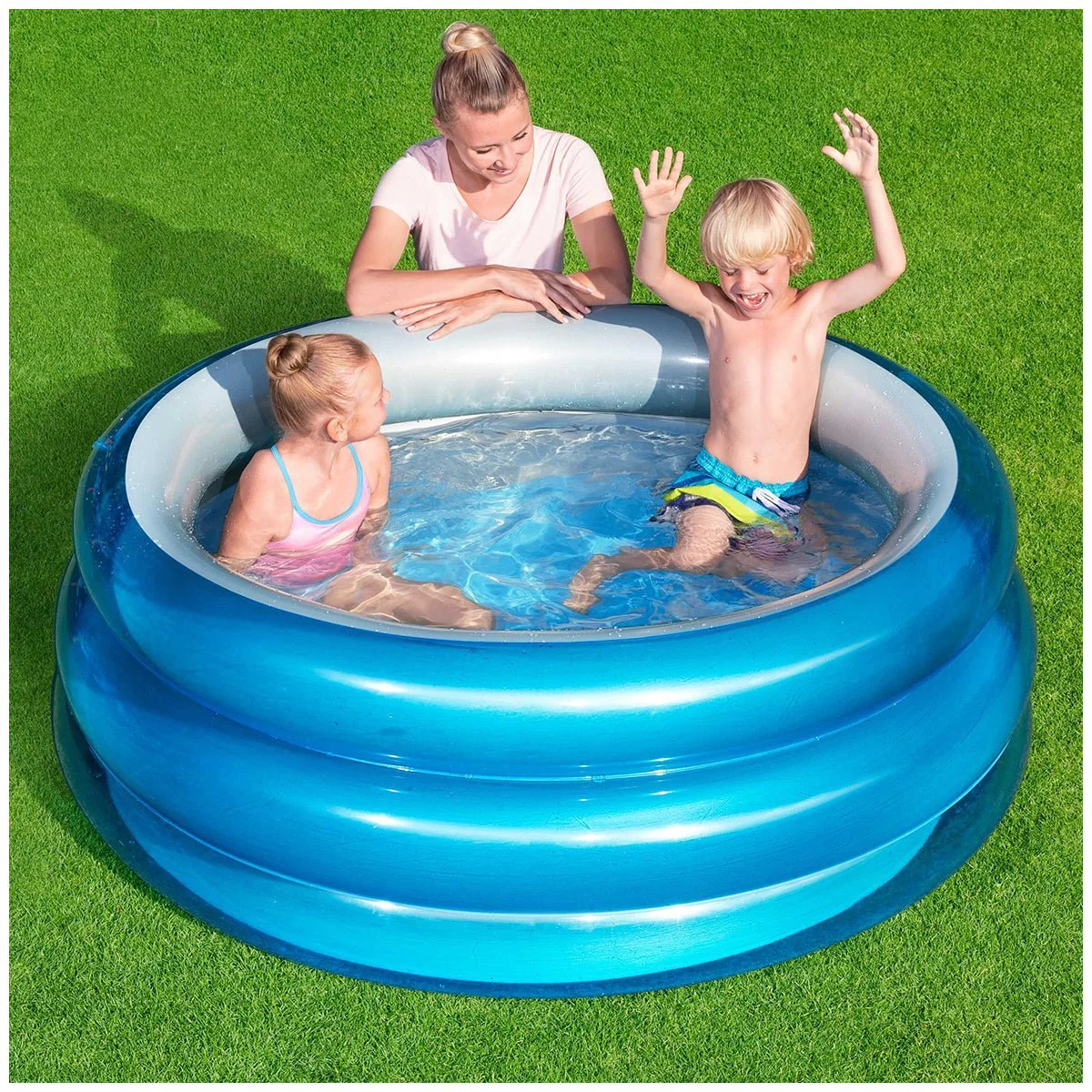 Bestway Big Metallic 3-Ring Pool 67x21 inch 51042 - Image 2