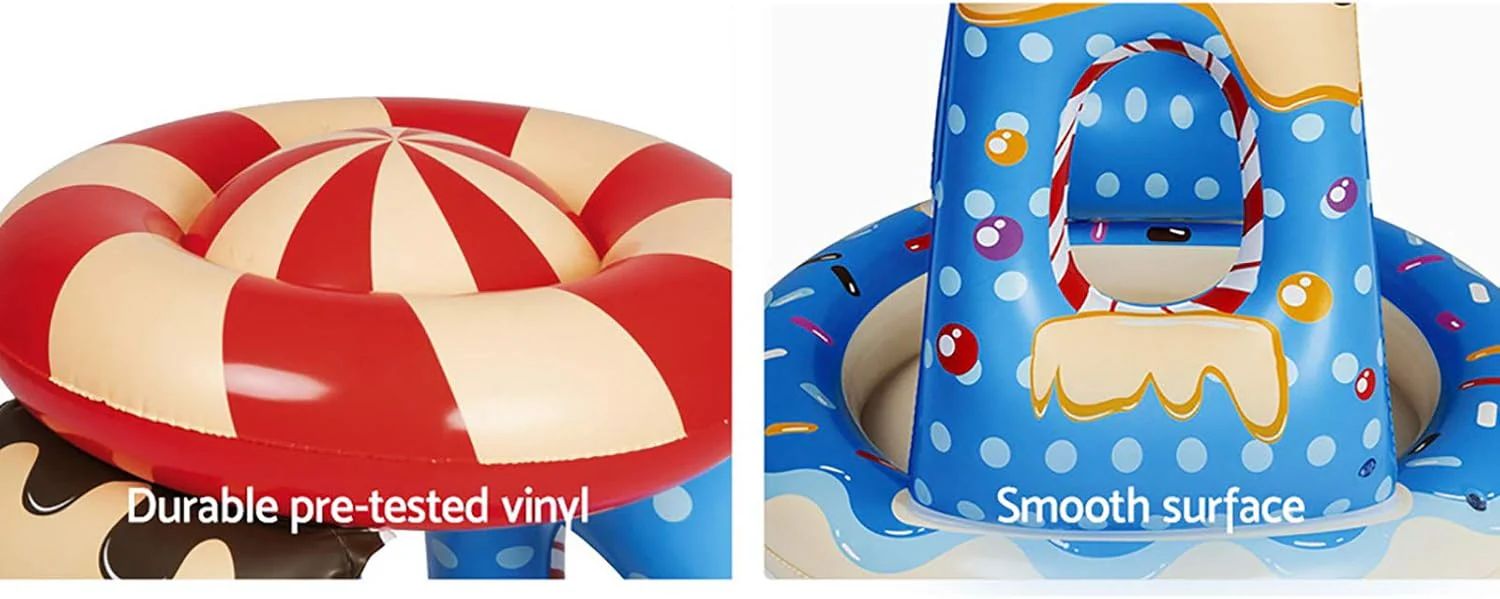 Bestway Candyville Inflatable Shaded Paddling Pool 91cm x 91cm x 89cm 52270 - Image 2