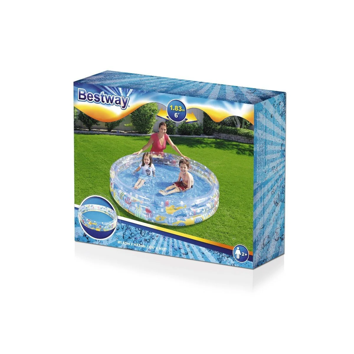 Bestway Deep Dive 3-Ring Pool 1.83mx33cm 51005