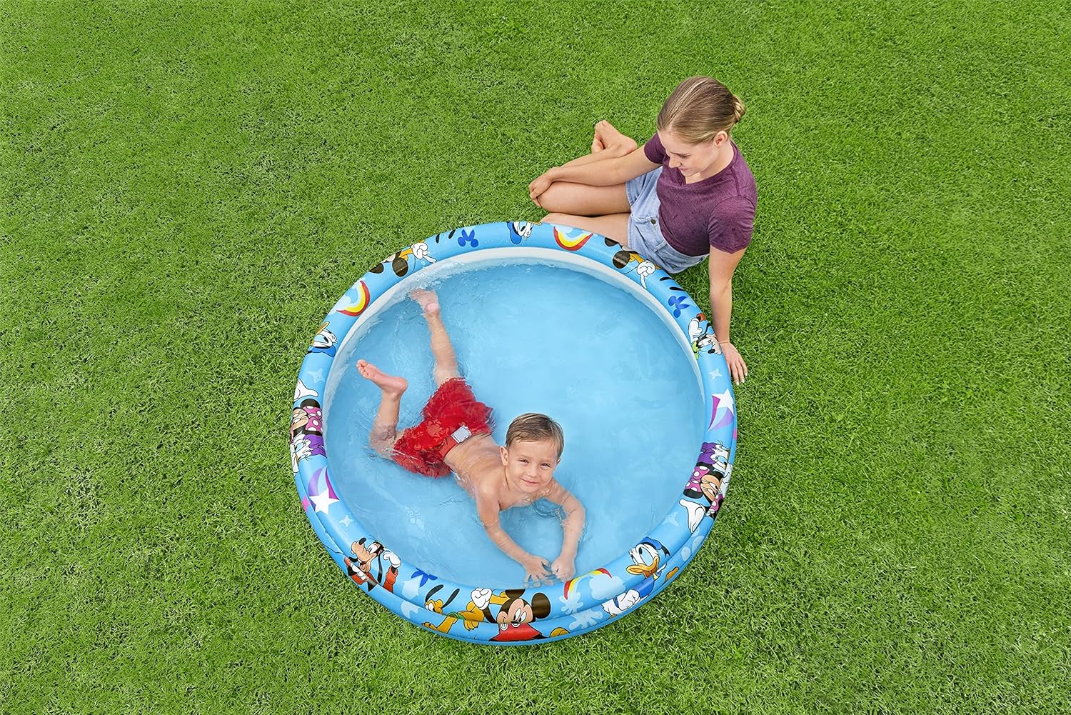 Bestway Disney Mickey Mouse 3-Ring Pool 48x10 inch 91007 - Image 3