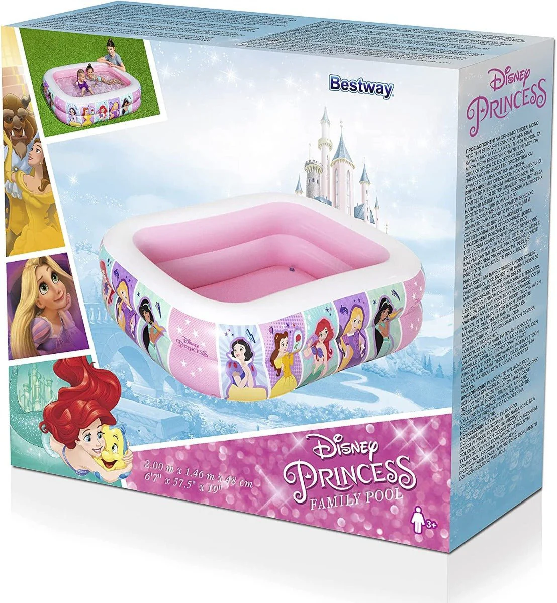 Bestway Disney Princess Inflatable Family Pool 2.01mx1.50mx51cm 91056 - Image 3