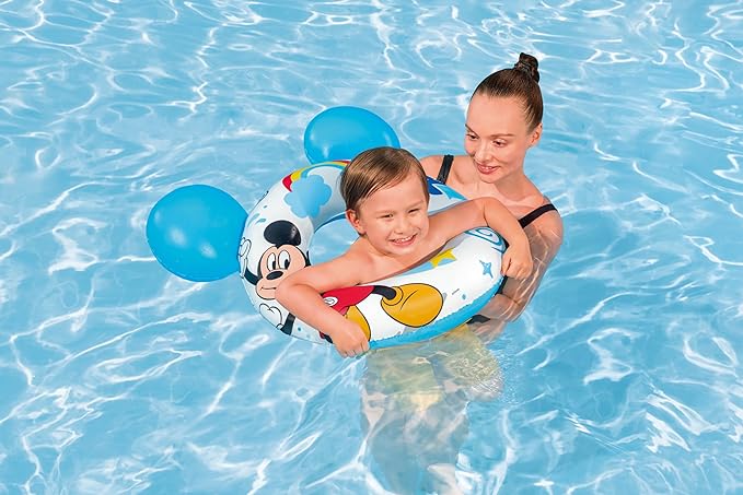 Bestway Disney Splash Pal Mickey Inflatable Swim Tube with Ears 65x66cm - Image 2