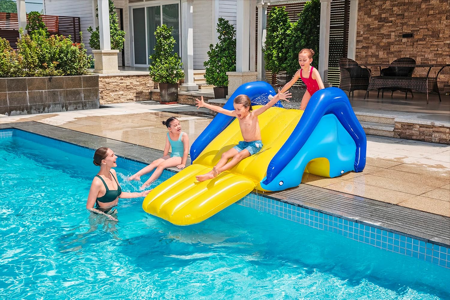 Bestway Extra-Wide Pool Slide 2.47m x 1.24m x 1m 52453 - Image 7