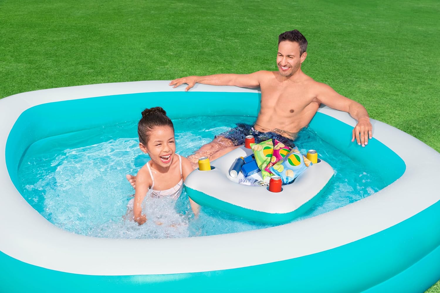 Bestway Family Pool Sippin Summer 218cm x 218cm x 48cm 54446 - Image 5