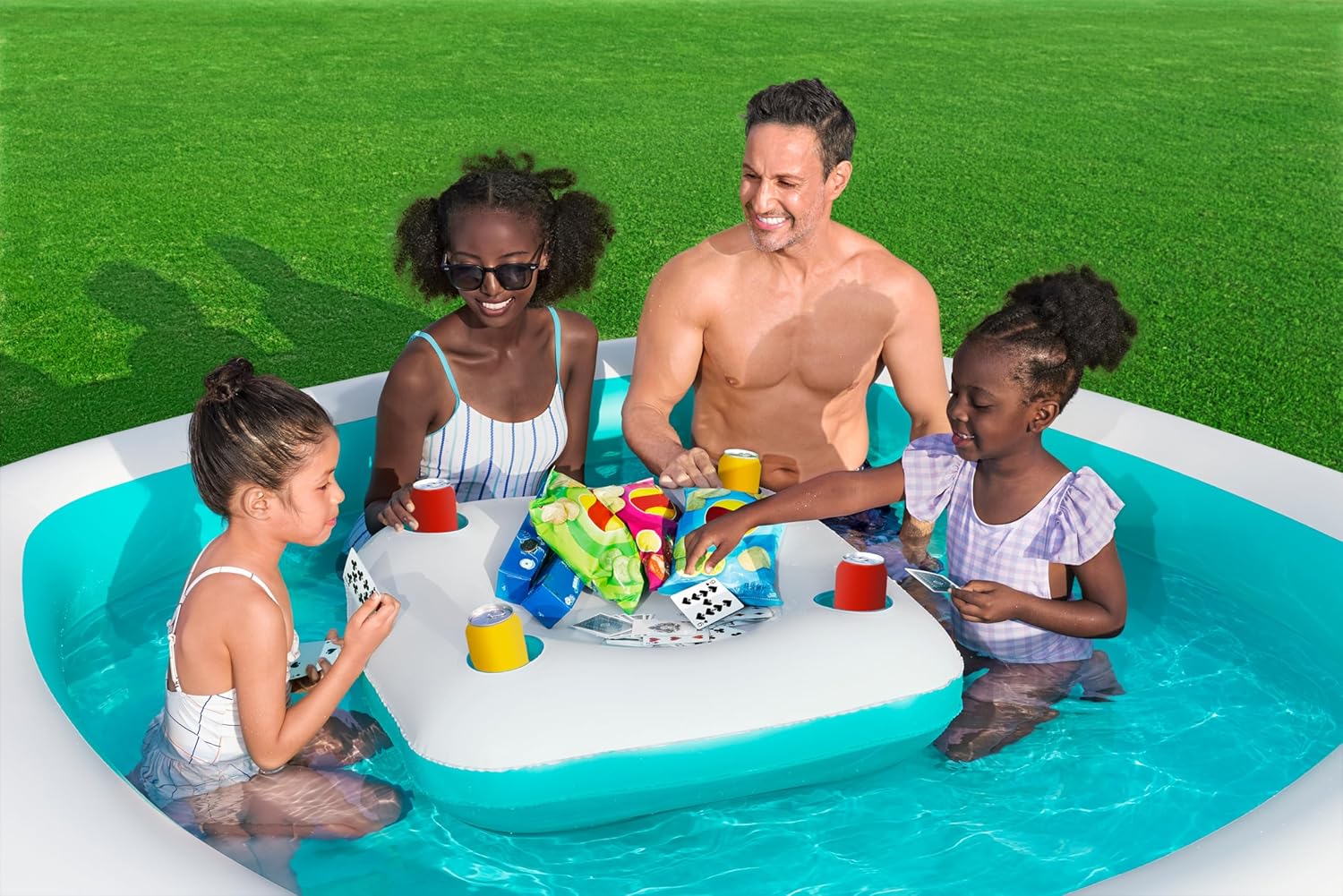Bestway Family Pool Sippin Summer 218cm x 218cm x 48cm 54446 - Image 6