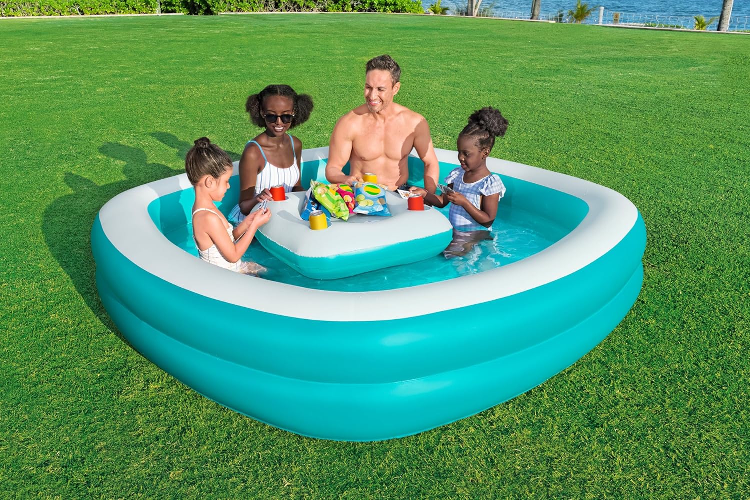 Bestway Family Pool Sippin Summer 218cm x 218cm x 48cm 54446 - Image 7