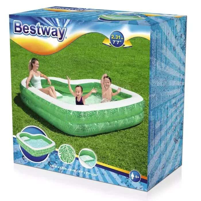 Bestway Family Pool Tropical Paradise 231 x 231 x 51 cm 54336