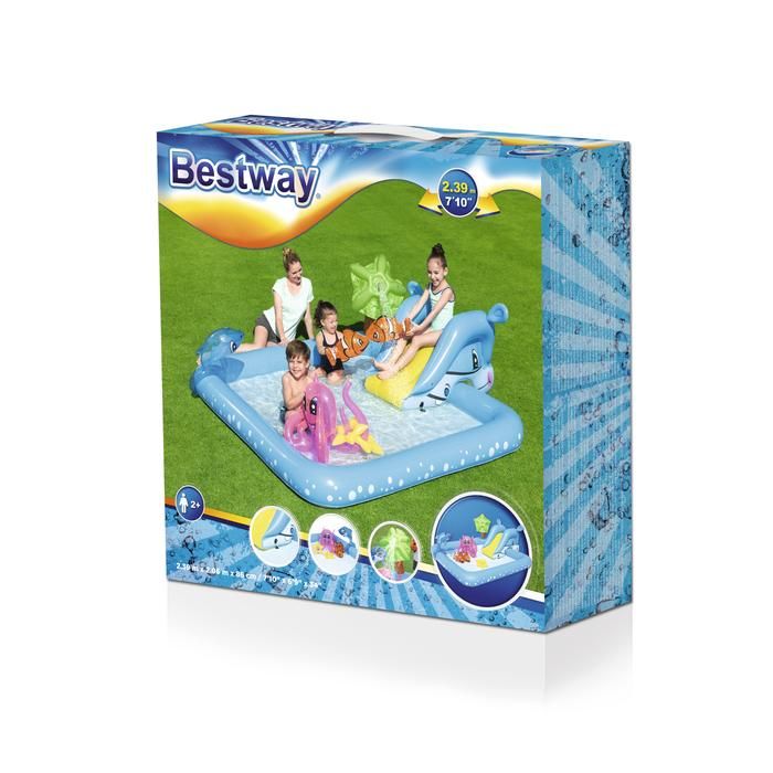 Bestway Fantastic Aquarium Play Pool 2.39m x 2.06m x 86cm 53052 - Image 2