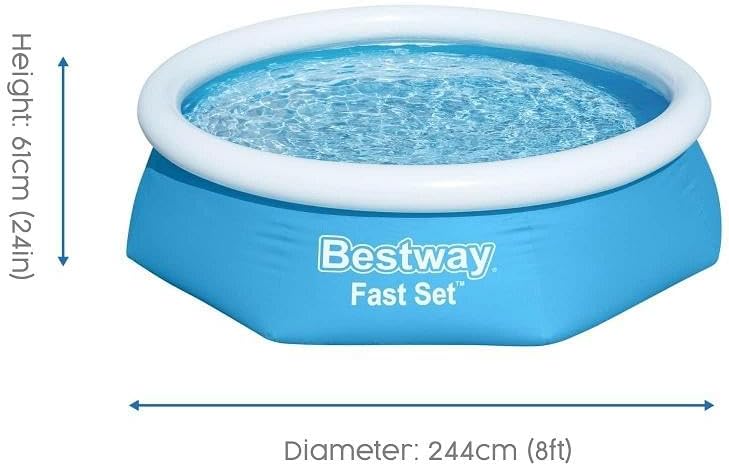 Bestway Fast Set Fill & Rise Pool 2.44m x 61cm 57448 - Image 2