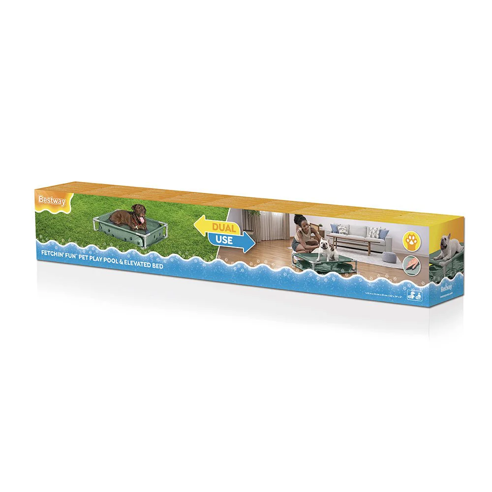 Bestway Fetchin Fun Pet Play Pool And Elevated Bed 561RG - Image 2