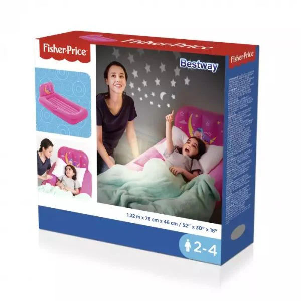 Bestway Fisher Price Air Bed Dream Light  with LED Projector 132 x 76 x 46 cm 93548 - Image 6