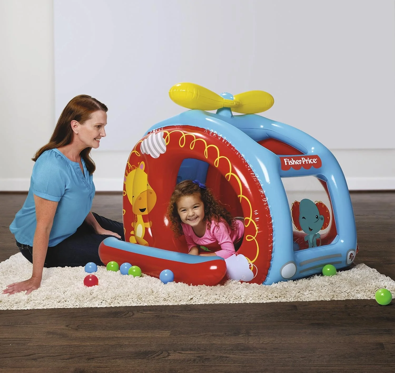 Bestway Fisherprice Ball Pit Helicopter 137 x 112 x 97cm 93502 - Image 7