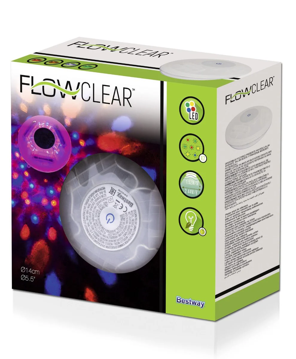 Bestway Flowclear Led Floating Pool Light 14cm 58419 - Image 3