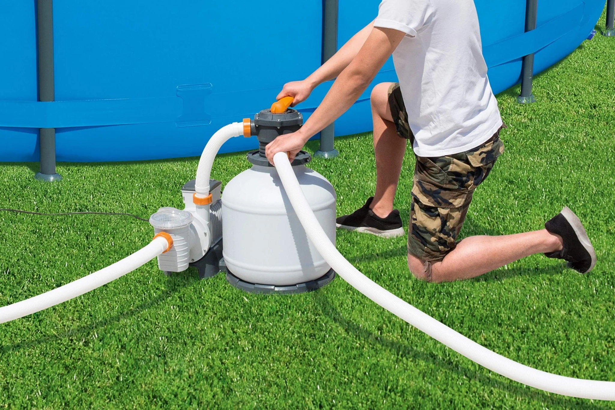 Bestway Flowclear Sand Filters White 2600 gal 58486 - Image 6