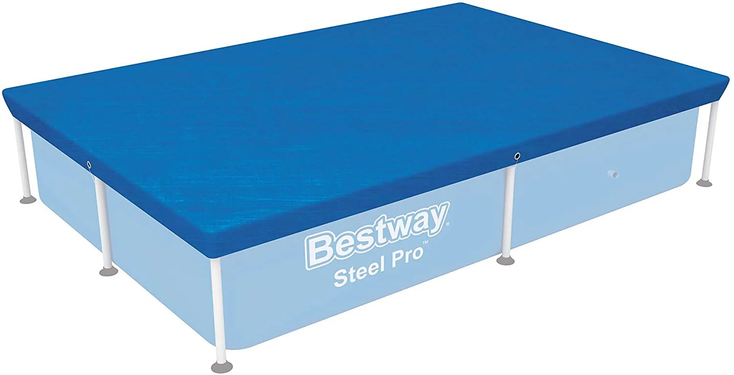 Bestway Flowclear Swimming Cover For Rectangular Steel Pro Pools 7 Ft 3 58103