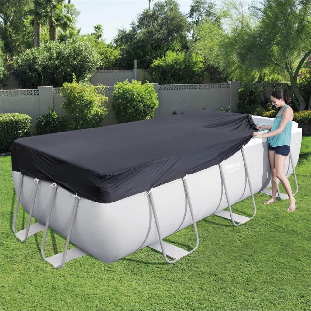 Bestway Flowclear Swimming Pool Cover Rectangular 13.3Ft 4.04mx2.01m/4.12mx2.01m 58232 - Image 3