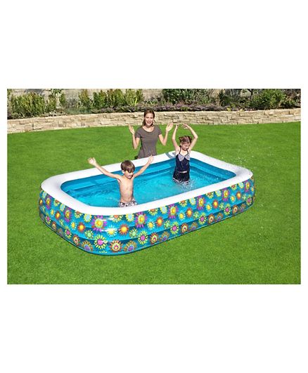 Bestway Happy Flora Kids Pool Blue 54121 - Image 2