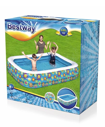 Bestway Happy Flora Kids Pool Blue 54121 - Image 3