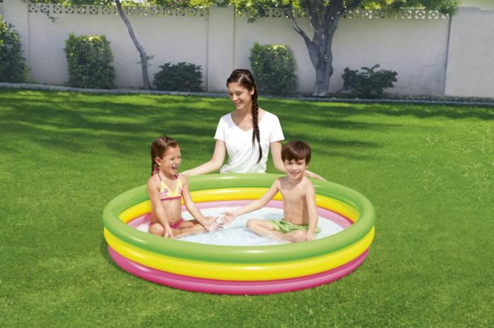 Bestway Inflatable 3-Ring Summer Set Pool 60x12 inch 51103 - Image 2