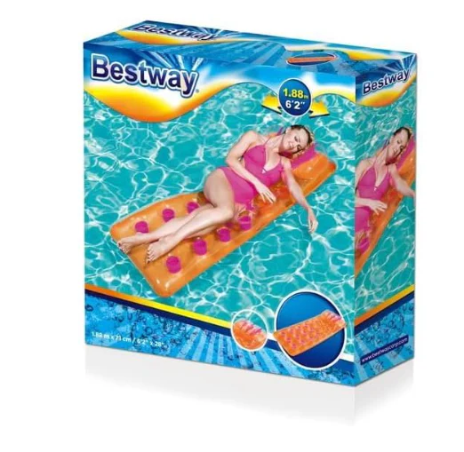 Bestway Inflatable Beach Bed Lounge 1.88mx71cm 43015 - Image 4