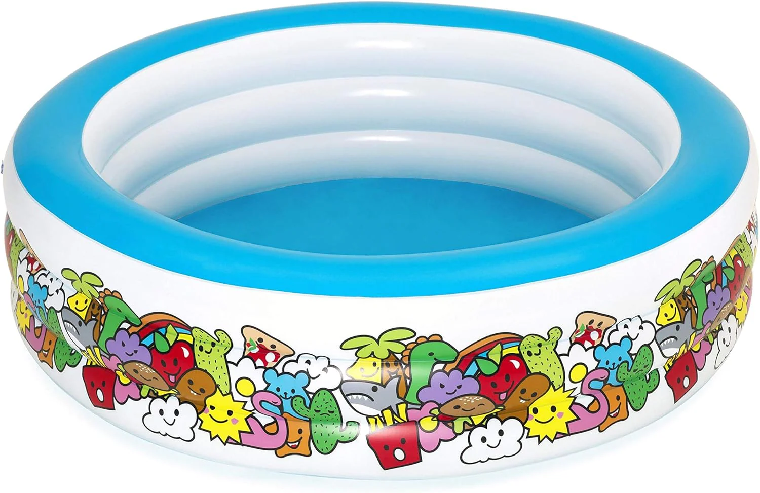 Bestway Inflatable Play Pool 3-Ring 1.96mx53cm 51122