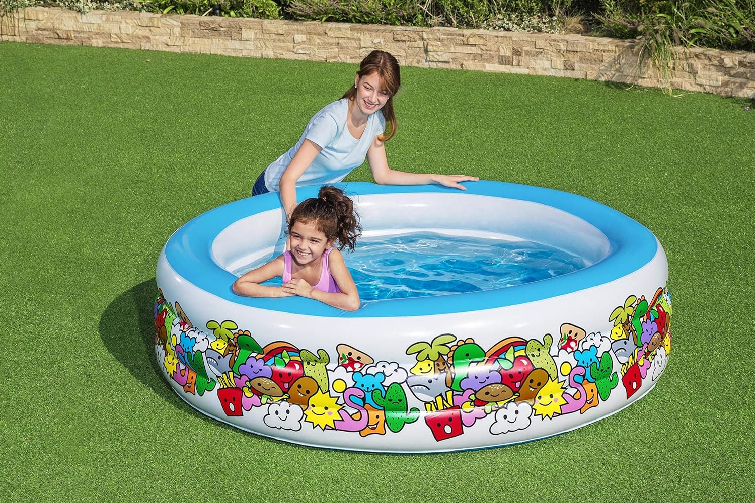 Bestway Inflatable Play Pool 3-Ring 1.96mx53cm 51122 - Image 3