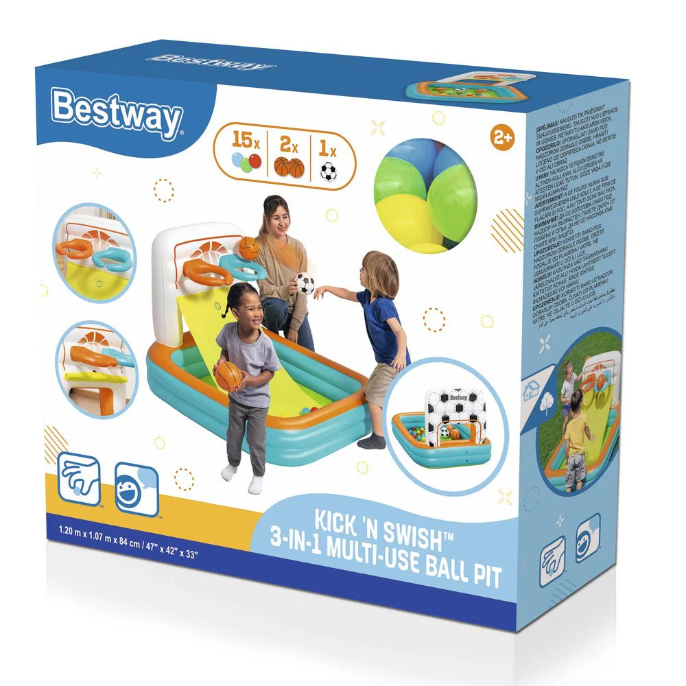 Bestway Inflatable Playground With Balls 120cm x 107cm x 84cm 52728 - Image 9