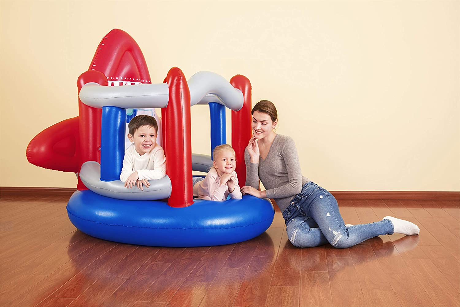 Bestway Inflatable Rocket Shaped Bouncer 1.55mx1.42mx1.45m 52286 - Image 5