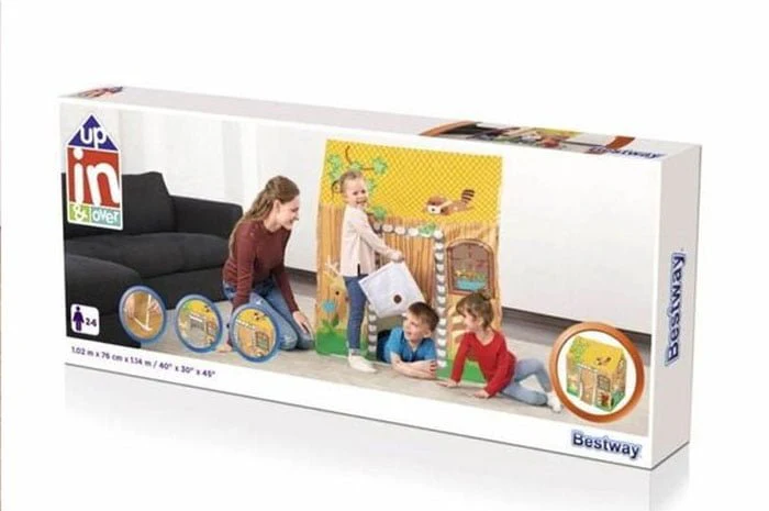 Bestway Kids Play Tent House 1.02mx76cmx76cm 52201/14920 - Image 3