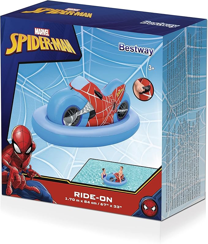 Bestway Marvel Spider-Man Inflatable Ride On 170x84cm 98794 - Image 7