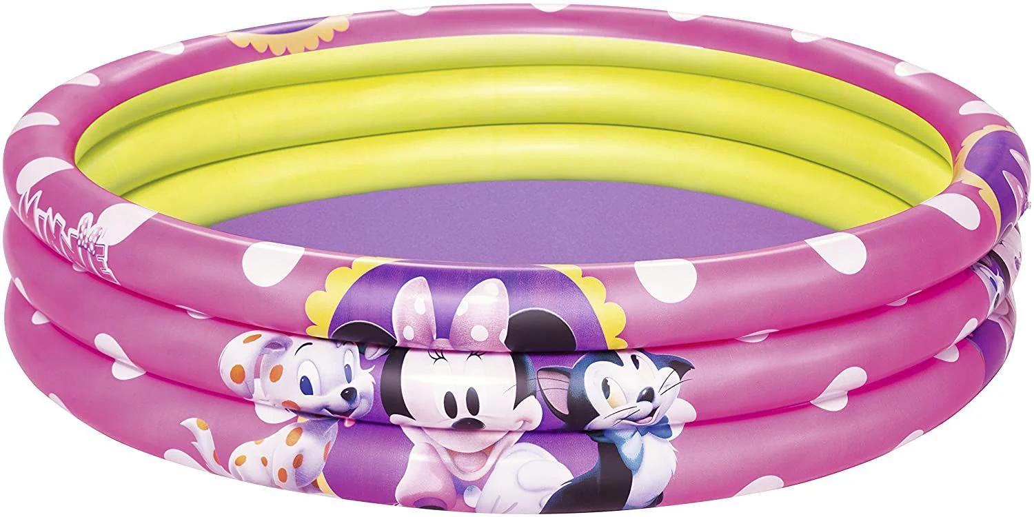 Bestway Minnie Mouse Inflatable 3-Ring Pool 60x12 inch 91066