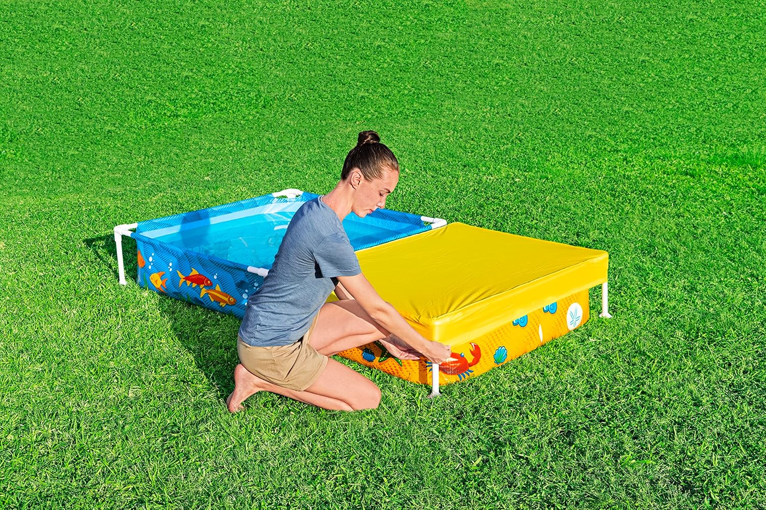 Bestway My First Frame Pool and Sandpit 2.13mx1.22mx30.5cm - Image 10