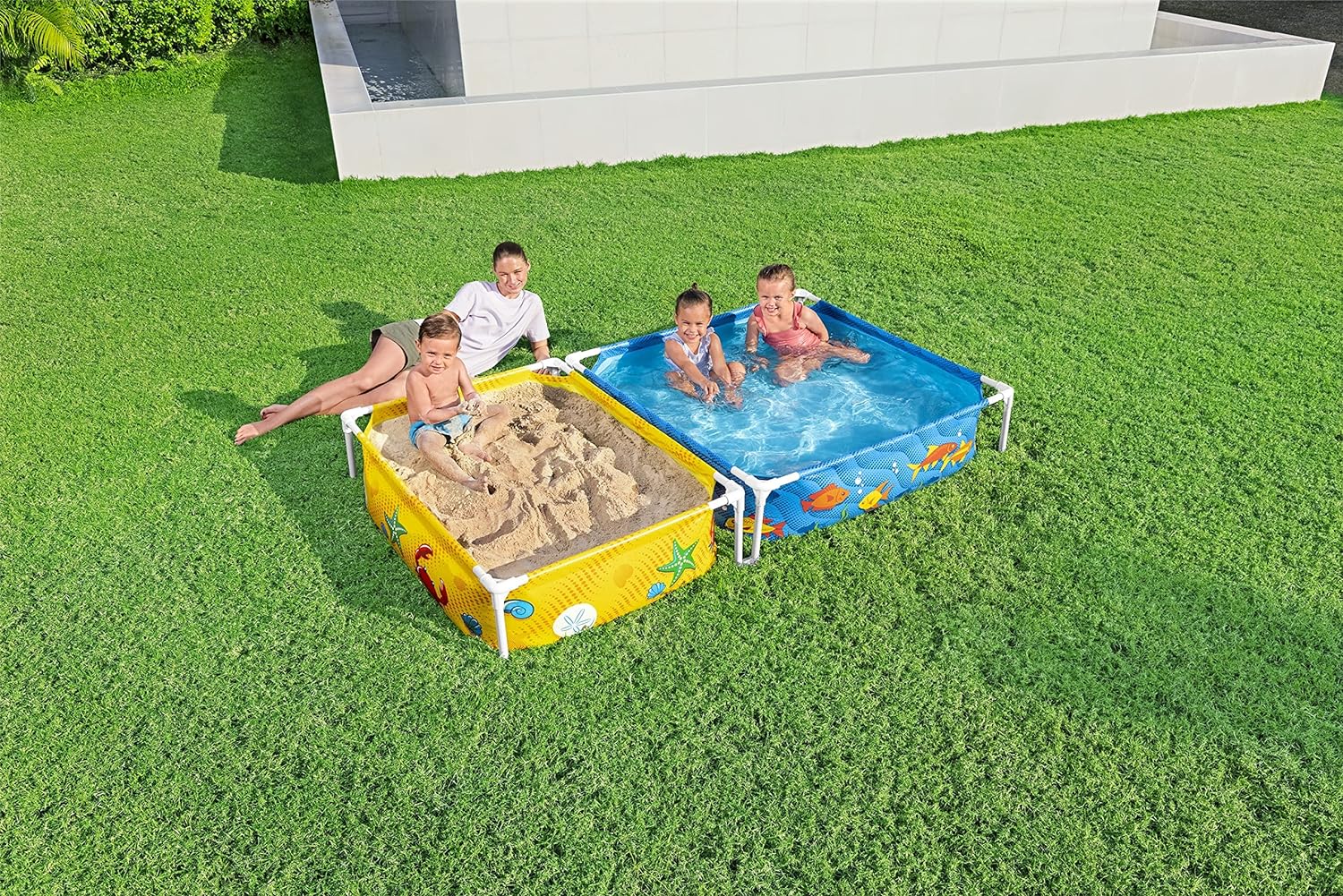 Bestway My First Frame Pool and Sandpit 2.13mx1.22mx30.5cm - Image 2