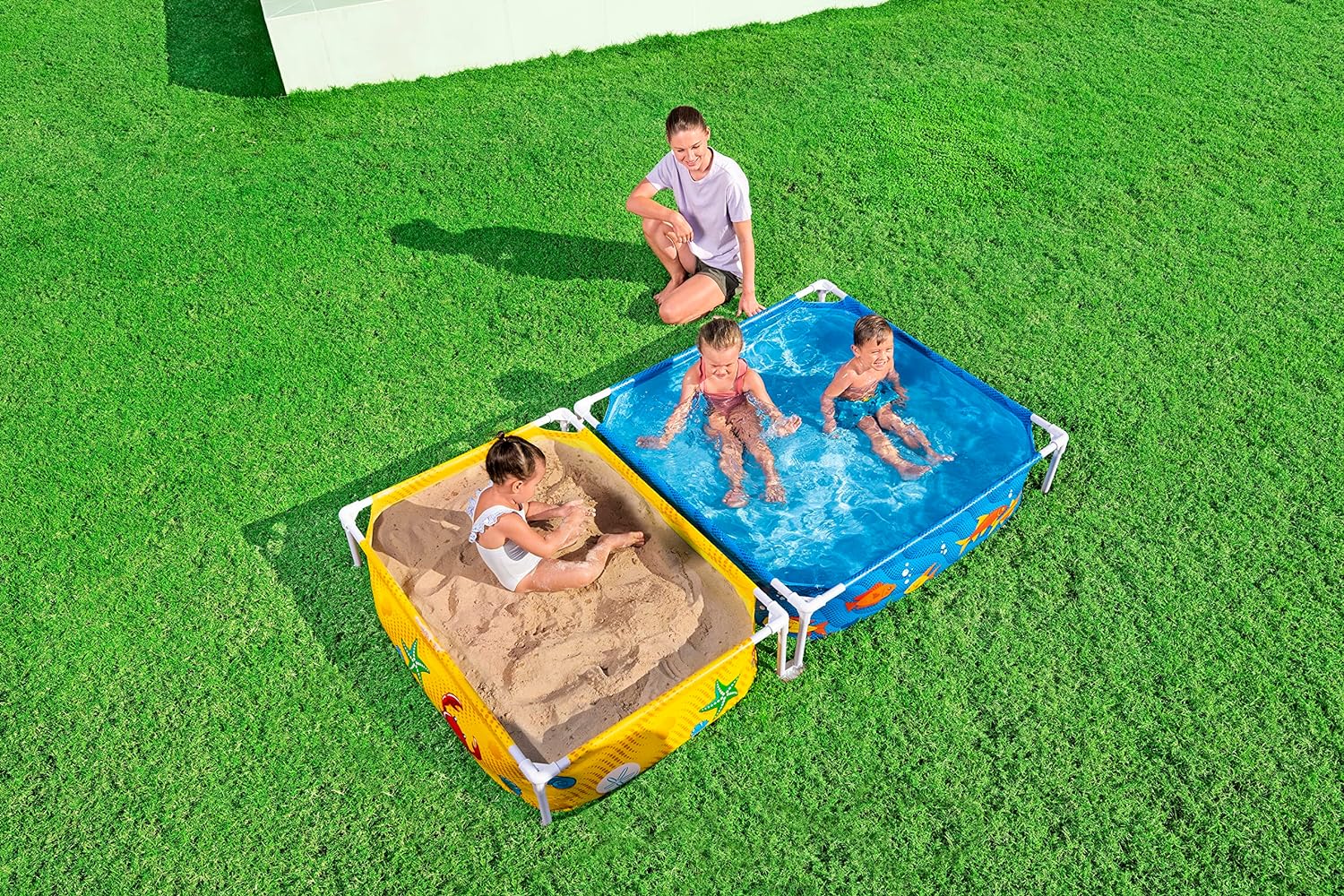 Bestway My First Frame Pool and Sandpit 2.13mx1.22mx30.5cm - Image 6