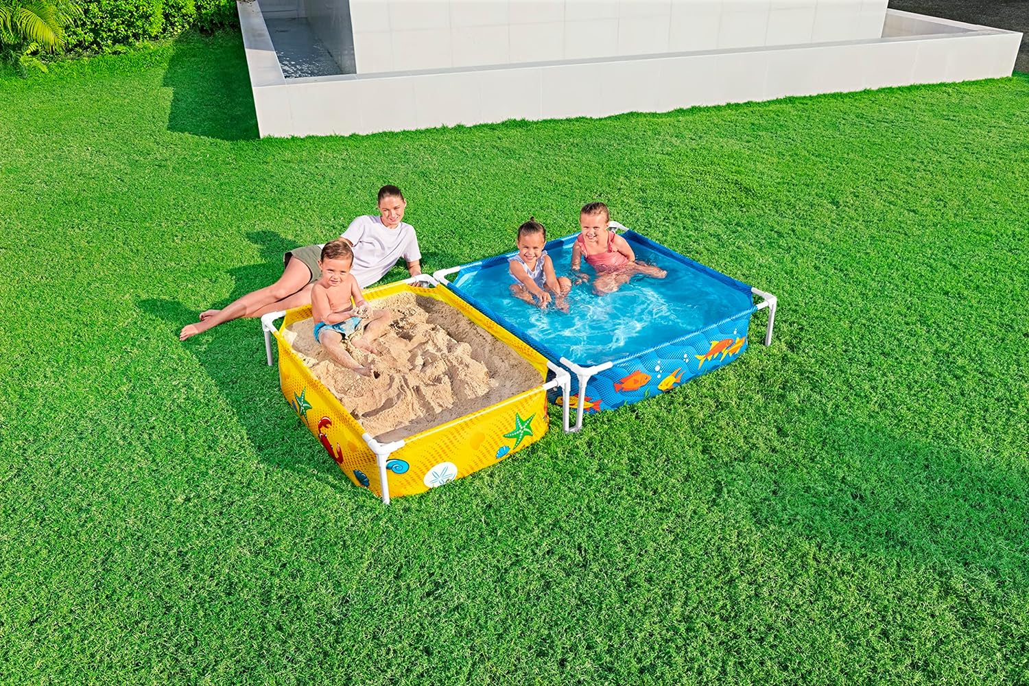 Bestway My First Frame Pool and Sandpit 2.13mx1.22mx30.5cm - Image 7