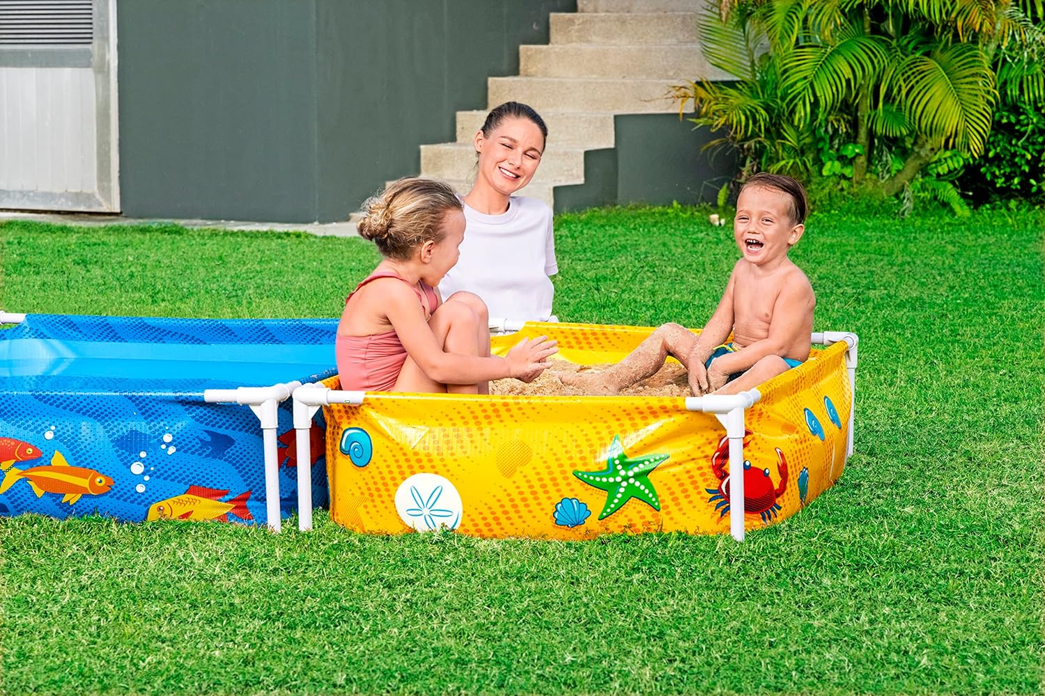 Bestway My First Frame Pool and Sandpit 2.13mx1.22mx30.5cm - Image 9