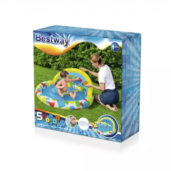 Bestway Paddling Pool Learning by Playing 120 x 117 x 46 cm 52378