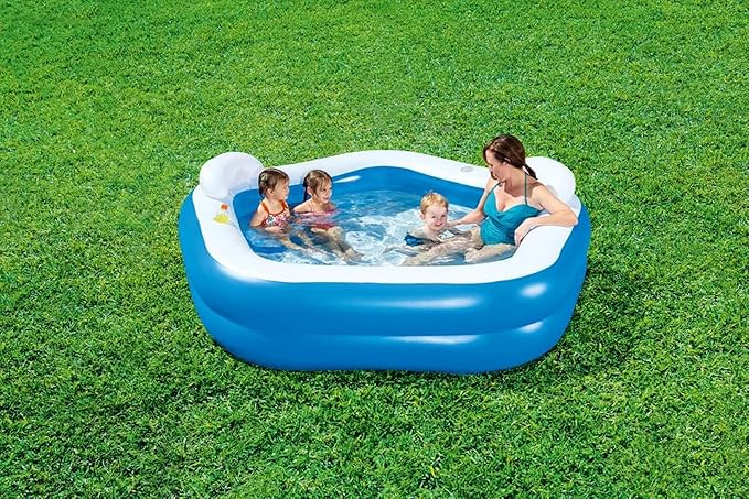 Bestway Pentagon Vinyl Family Fun Pool 2.13mx2.06mx69cm 54153 - Image 3
