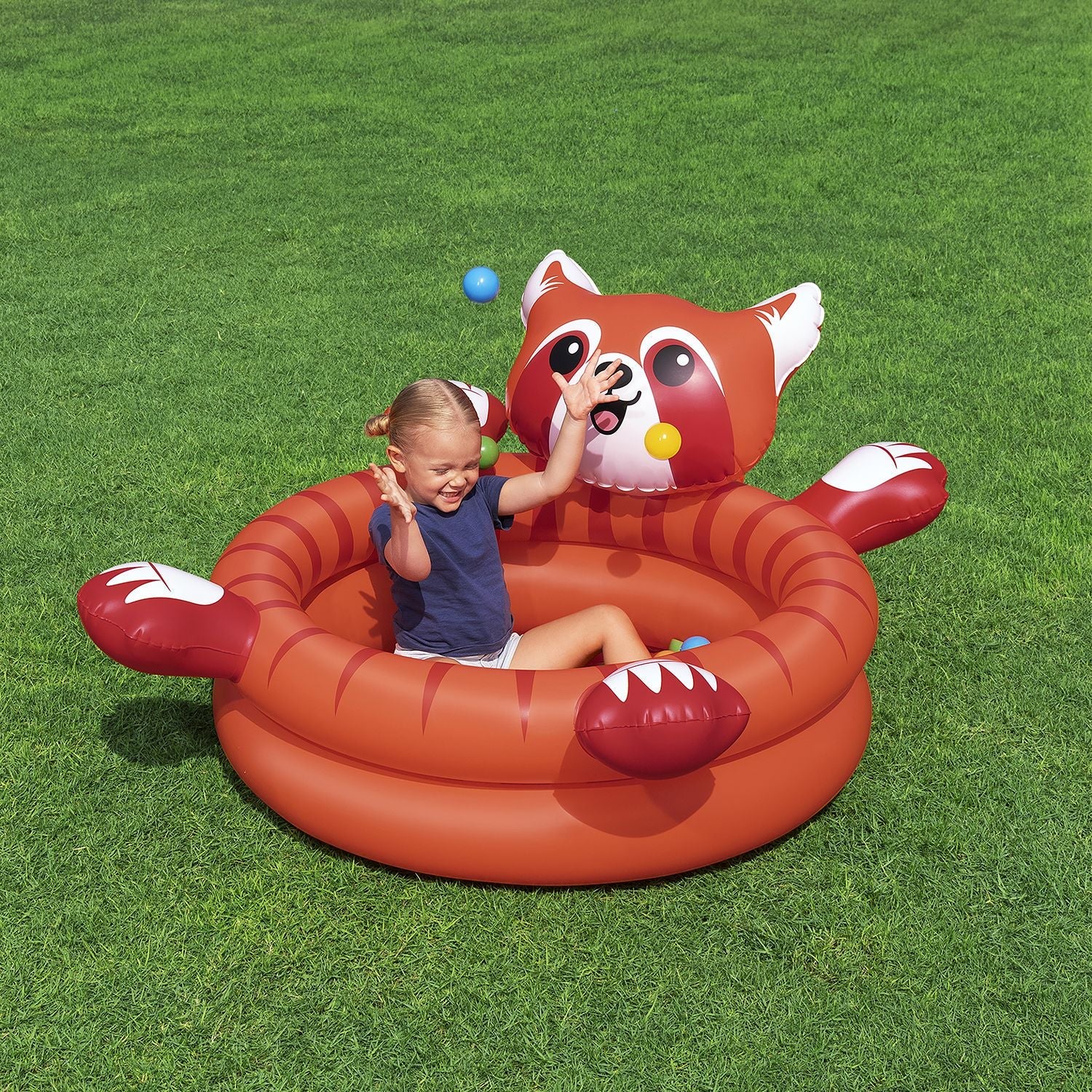 Bestway Playful Red Panda Ball Pit 107cm x 94cm x 58cm 52702 - Image 2