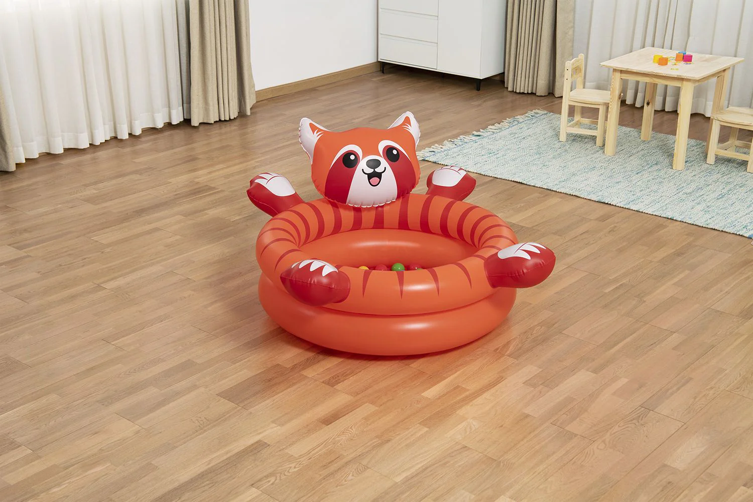 Bestway Playful Red Panda Ball Pit 107cm x 94cm x 58cm 52702 - Image 9