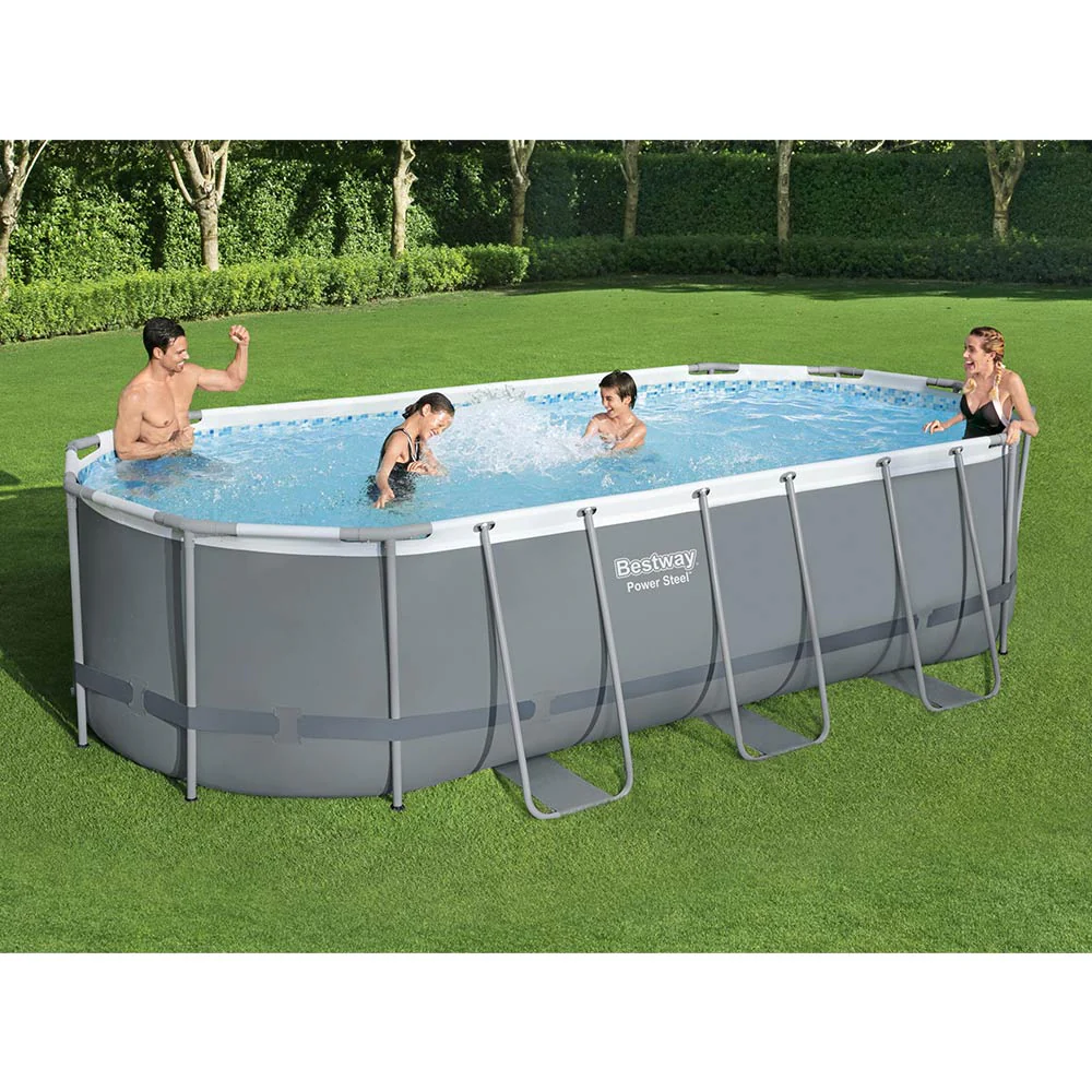 Bestway Power Steel Oval Above Ground Pool 5.49mx2.74mx1.22m 56710 - Image 3