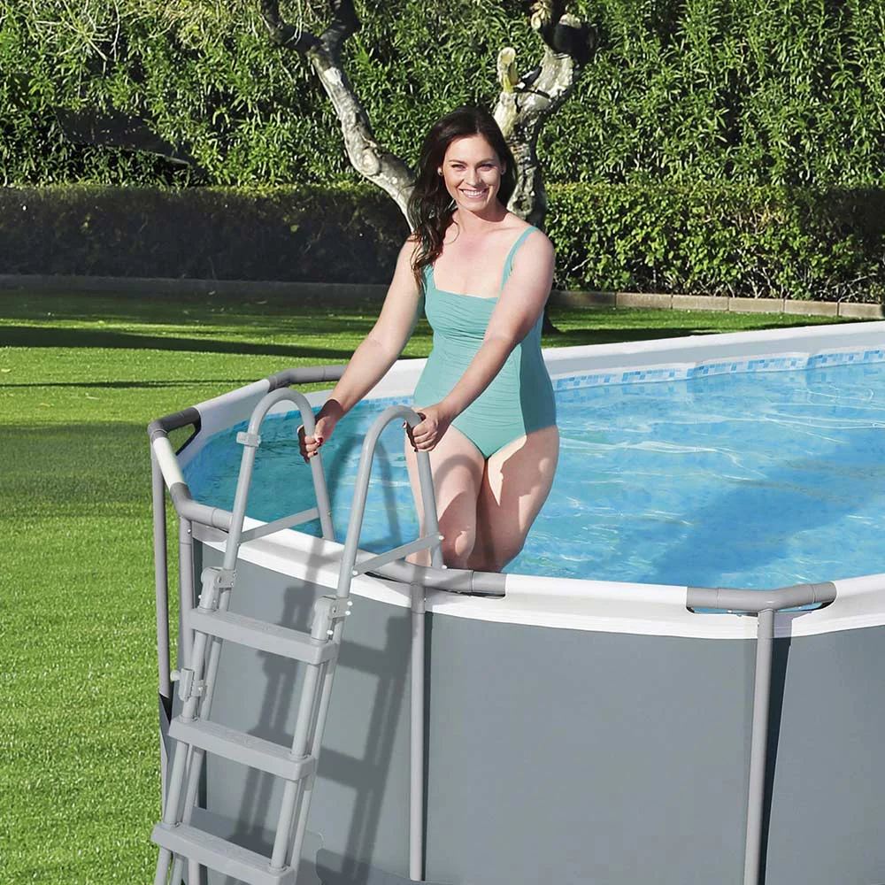 Bestway Power Steel Oval Above Ground Pool 5.49mx2.74mx1.22m 56710 - Image 4