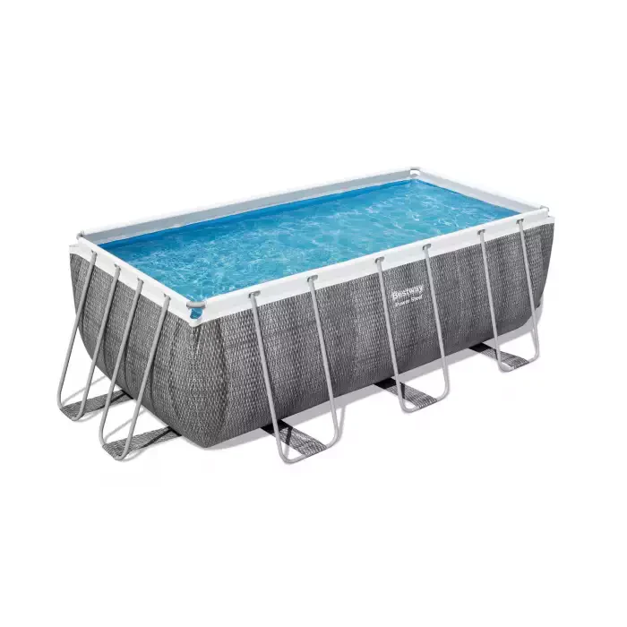 Bestway Power Steel Rectangular Frame Pool 4.12mx2.01mx1.22m 56722