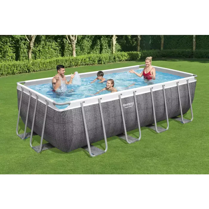 Bestway Power Steel Rectangular Frame Pool 4.88mx2.44mx1.22m 56996 - Image 2