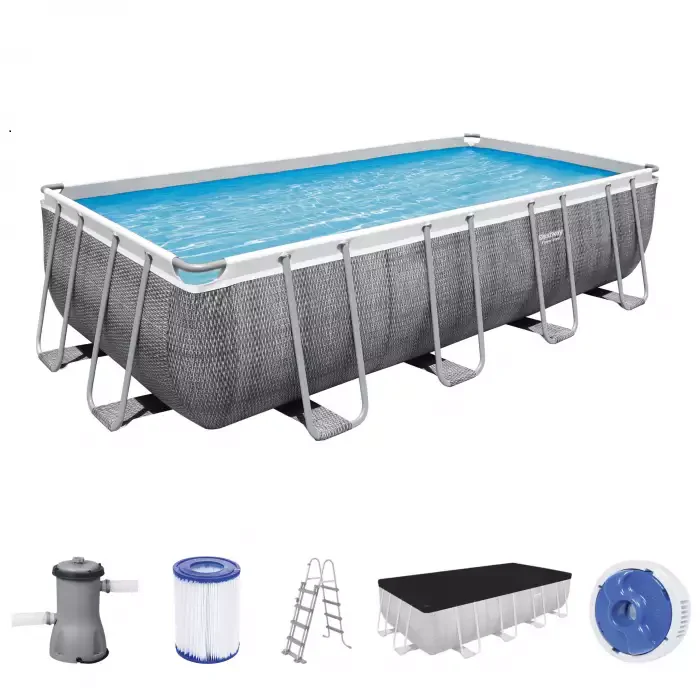 Bestway Power Steel Rectangular Frame Pool 4.88mx2.44mx1.22m 56996 - Image 3