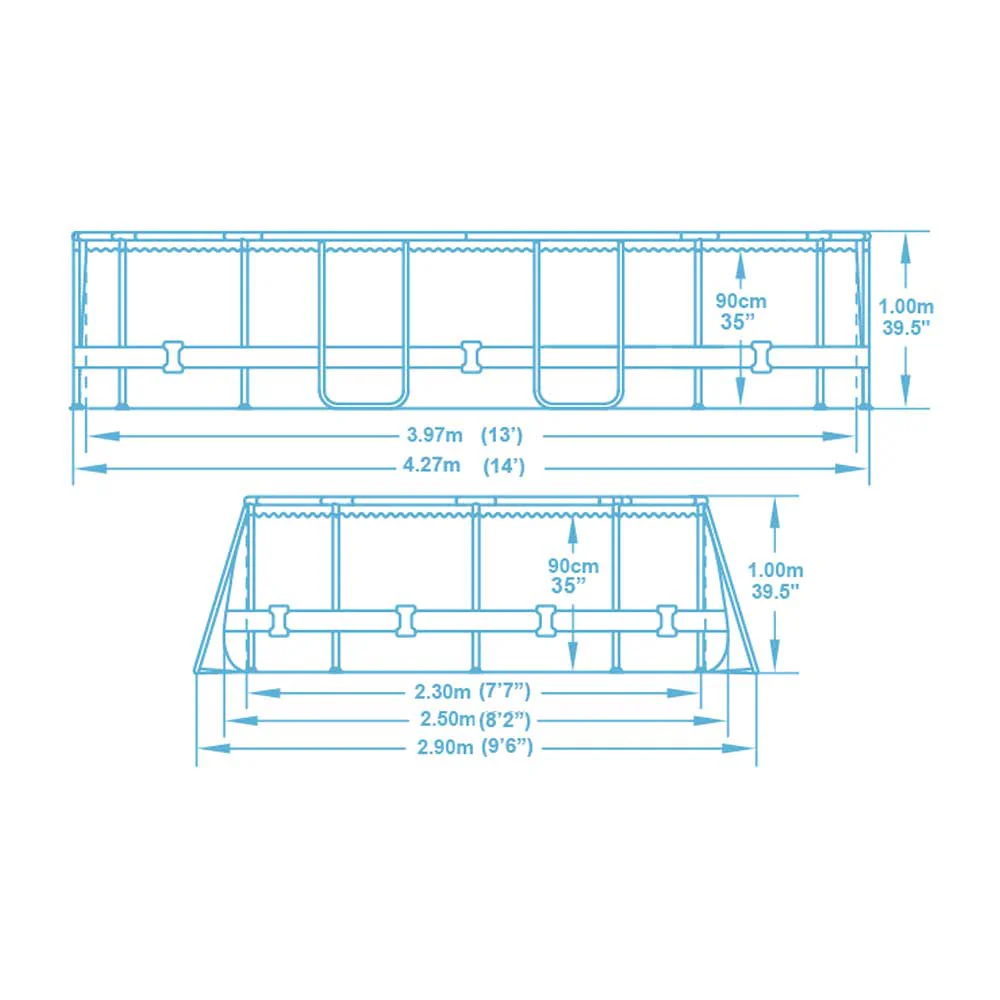 Bestway Power Steel Swim Vista Series II Frame Pool Oval 4.27mx2.50mx1m 56714 - Image 14