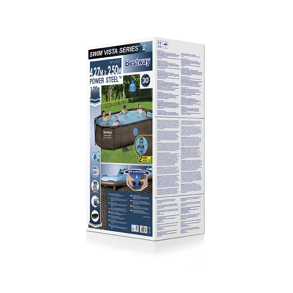 Bestway Power Steel Swim Vista Series II Frame Pool Oval 4.27mx2.50mx1m 56714 - Image 15