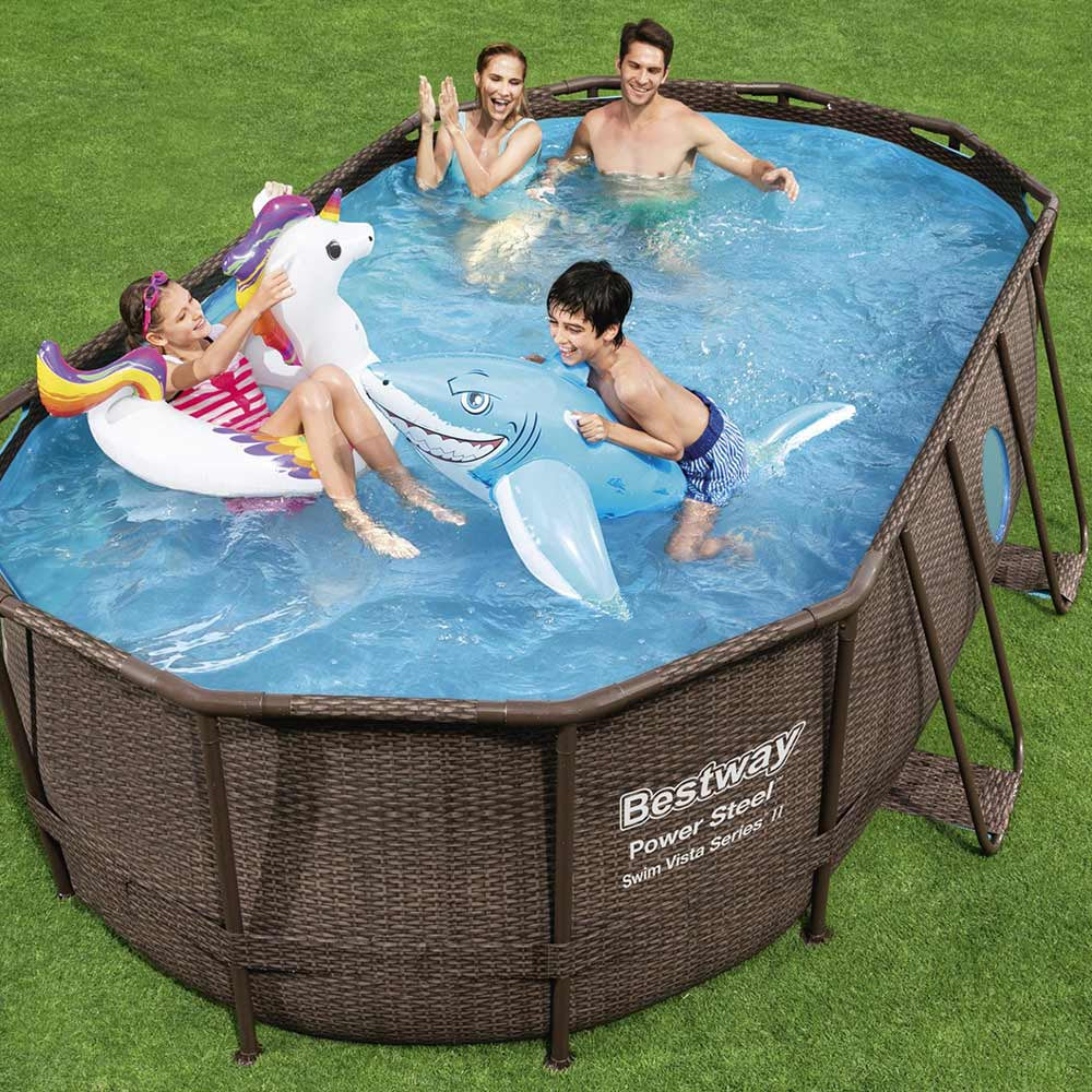 Bestway Power Steel Swim Vista Series II Frame Pool Oval 4.27mx2.50mx1m 56714 - Image 5