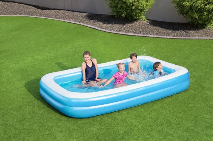 Bestway Rectangular Inflatable Family Pool 10x6x18 inch 54150 - Image 2