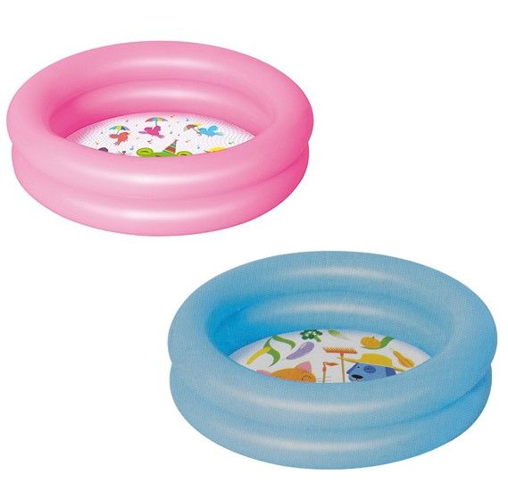 Bestway Round 2 Ring Kiddie Pool 61cmx15cm Assorted 51061 - Image 2